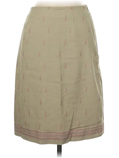 Pre-owned Ann Taylor Casual Skirt In Tan