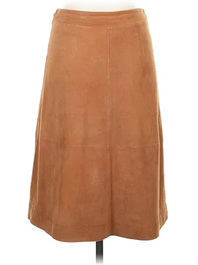 Pre-owned Ann Taylor Casual Skirt In Tan