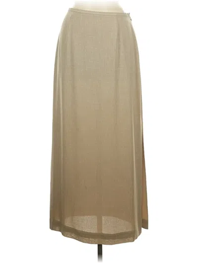 Pre-owned Ann Taylor Casual Skirt In Tan