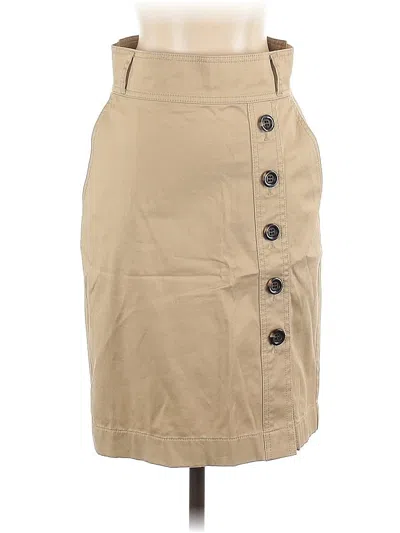Pre-owned Ann Taylor Casual Skirt In Tan