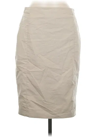 Pre-owned Ann Taylor Casual Skirt In Tan