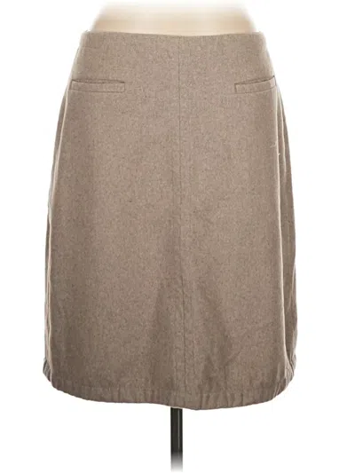 Pre-owned Ann Taylor Casual Skirt In Tan
