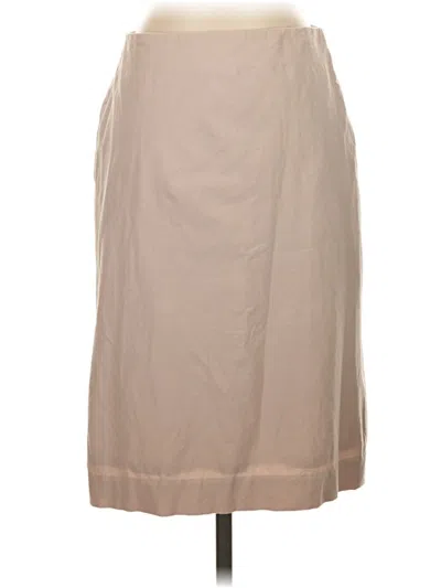 Pre-owned Ann Taylor Casual Skirt In Tan