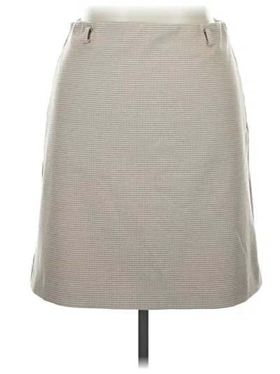 Pre-owned Ann Taylor Casual Skirt In Tan
