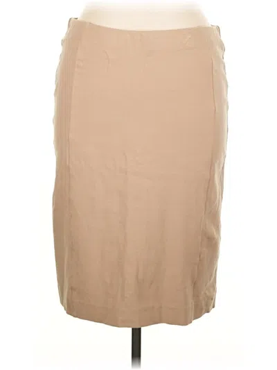 Pre-owned Ann Taylor Casual Skirt In Tan