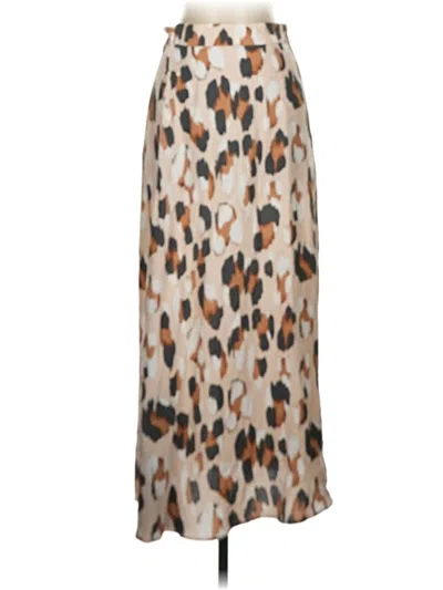 Pre-owned Ann Taylor Casual Skirt In Tan
