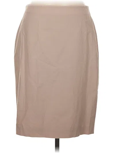 Pre-owned Ann Taylor Casual Skirt In Tan