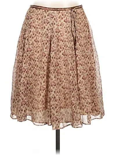 Pre-owned Ann Taylor Casual Skirt In Tan