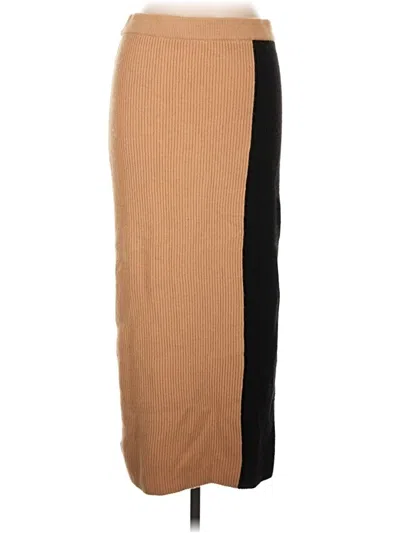Pre-owned Ann Taylor Casual Skirt In Tan