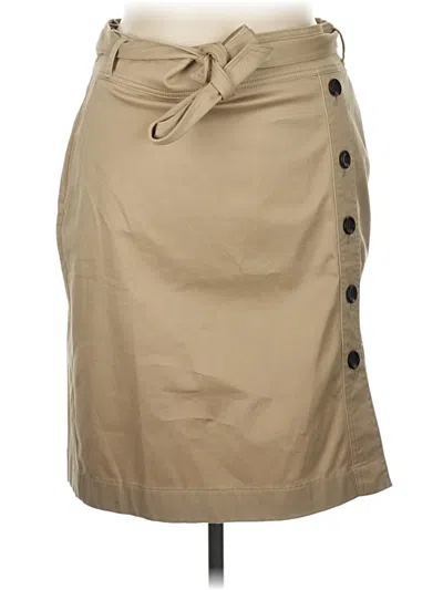 Pre-owned Ann Taylor Casual Skirt In Tan