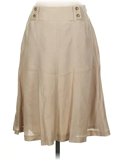 Pre-owned Ann Taylor Casual Skirt In Tan