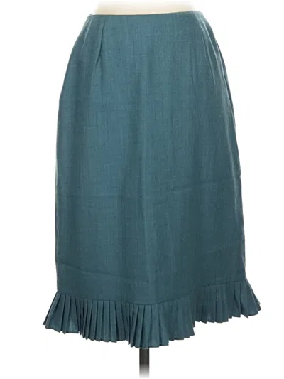 Pre-owned Ann Taylor Casual Skirt In Teal