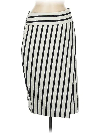 Pre-owned Ann Taylor Casual Skirt In White