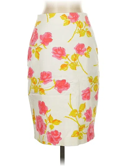 Pre-owned Ann Taylor Casual Skirt In White