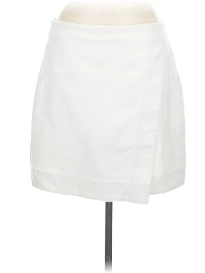 Pre-owned Ann Taylor Casual Skirt In White