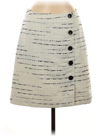 Pre-owned Ann Taylor Casual Skirt In White