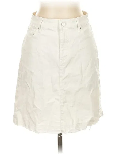 Pre-owned Ann Taylor Casual Skirt In White