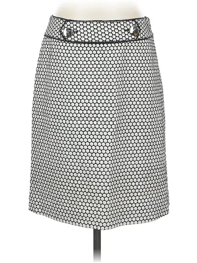 Pre-owned Ann Taylor Casual Skirt In White