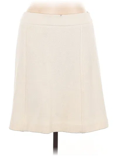 Pre-owned Ann Taylor Casual Skirt In White