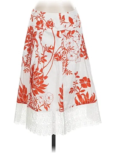 Pre-owned Ann Taylor Casual Skirt In White