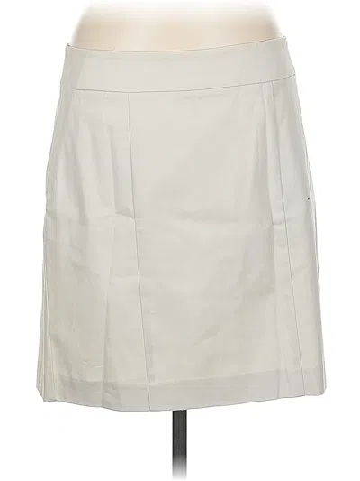 Pre-owned Ann Taylor Casual Skirt In White
