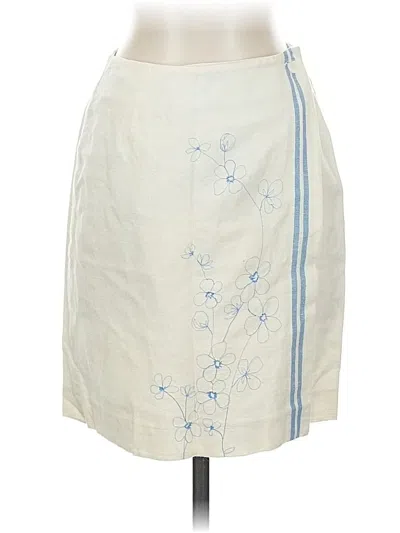 Pre-owned Ann Taylor Casual Skirt In White