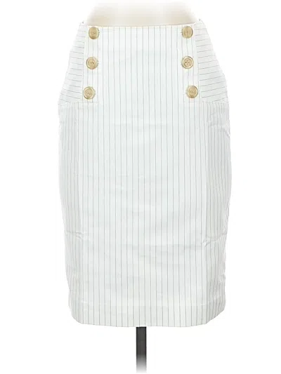 Pre-owned Ann Taylor Casual Skirt In White