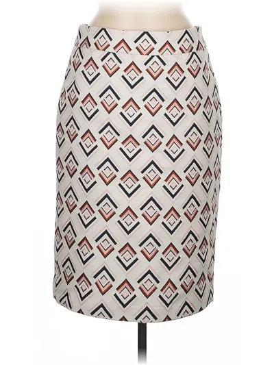 Pre-owned Ann Taylor Casual Skirt In White