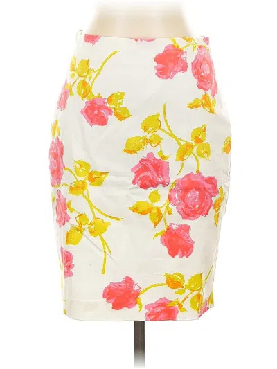 Pre-owned Ann Taylor Casual Skirt In White