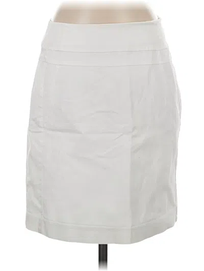 Pre-owned Ann Taylor Casual Skirt In White