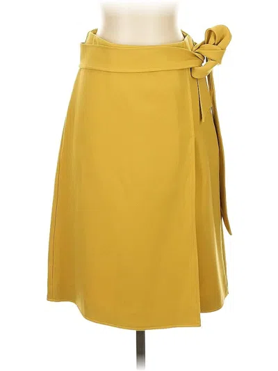 Pre-owned Ann Taylor Casual Skirt In Yellow