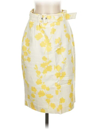 Pre-owned Ann Taylor Casual Skirt In Yellow