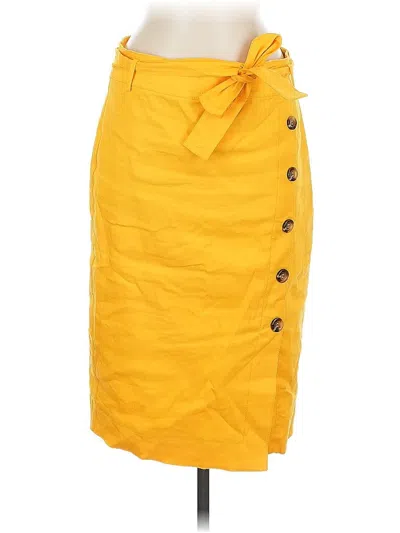 Pre-owned Ann Taylor Casual Skirt In Yellow