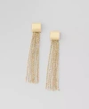 Ann Taylor Chain Dangle Earrings In Goldtone