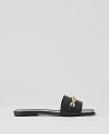 Ann Taylor Chain Leather Slide Sandals