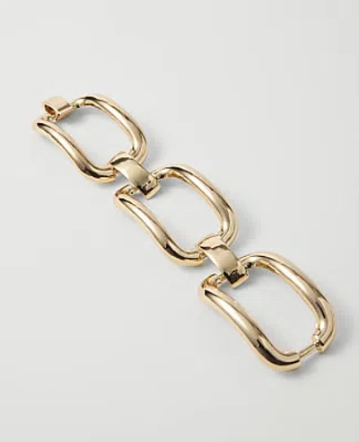 Ann Taylor Chain Link Bracelet In Goldtone