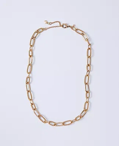 Ann Taylor Chain Link Necklace In Gold