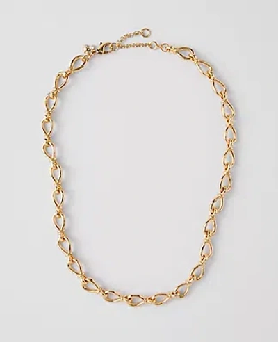 Ann Taylor Chain Link Necklace In Gold