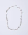 Ann Taylor Chain Link Necklace In Silver