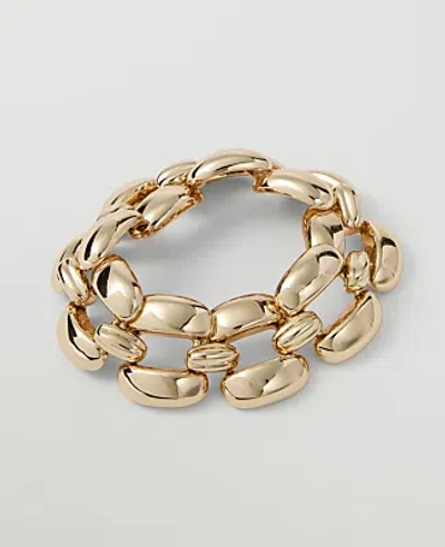 Ann Taylor Chunky Chain Link Bracelet In Goldtone