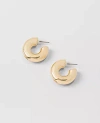 Ann Taylor Chunky Hoop Earrings In Goldtone