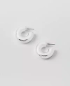 Ann Taylor Chunky Hoop Earrings In Silvertone