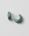 Ann Taylor Chunky Teardrop Earrings In Dried Cilantro