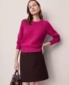 Ann Taylor Chunky Wedge Sweater In Purple