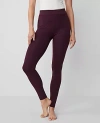 Ann Taylor Classic Pull On Leggings In Plum Rose