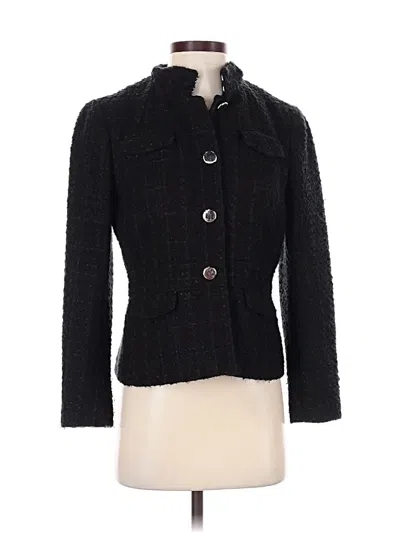 Pre-owned Ann Taylor Coat In Black