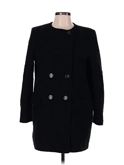 Pre-owned Ann Taylor Coat In Black