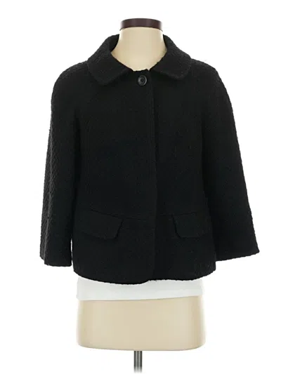 Pre-owned Ann Taylor Coat In Black