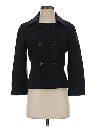 Pre-owned Ann Taylor Coat In Black