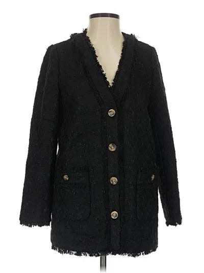 Pre-owned Ann Taylor Coat In Black